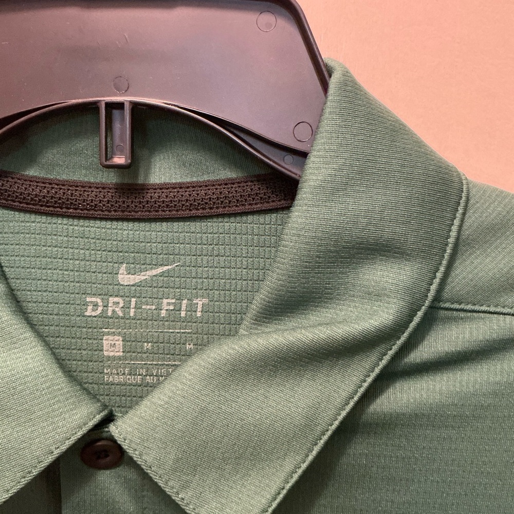 Nike Men's Dri-Fit Green Polo Shirt - Picture 2 of 5